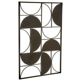 Trento Black Finish Semicircle Wall Art - SE Home