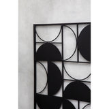Arts & Crafts Trento Black Finish Semicircle Wall Art