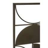 Trento Black Finish Semicircle Wall Art - SE Home