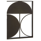 Trento Black Finish Semicircle Wall Art - SE Home