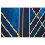 Arts & Crafts Celina Deco Blue / Gold Wall Art