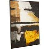 Astratto Black / Ochre Wall Art - SE Home