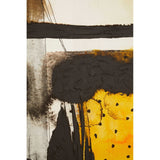 Astratto Black / Ochre Wall Art - SE Home