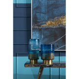 Astratto Blue / Gold Wall Art - SE Home