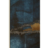 Arts & Crafts Astratto Blue / Gold Wall Art