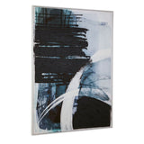 Arts & Crafts Astratto Blue / Black Wall Art