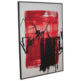 Arts & Crafts Astratto Red / Black Wall Art