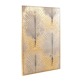 Astratto Canvas Grey And Gold Finish Wall Art - SE Home