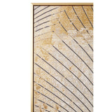 Astratto Canvas Grey And Gold Finish Wall Art - SE Home