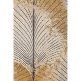 Astratto Canvas Grey And Gold Finish Wall Art - SE Home
