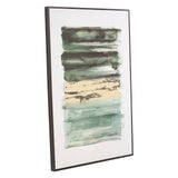 Arts & Crafts Astratto Canvas Green And Gold Wall Art