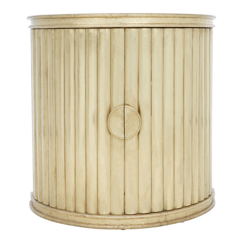 Fusion Half Round Gold Cabinet - SE Home