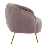 Downton Mink Velvet Armchair - SE Home