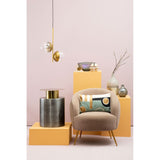 Downton Mink Velvet Armchair - SE Home