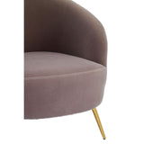Downton Mink Velvet Armchair - SE Home