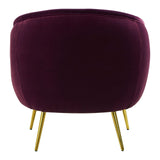 Downton Purple Velvet Armchair - SE Home