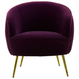 Downton Purple Velvet Armchair - SE Home