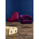 Downton Purple Velvet Armchair - SE Home