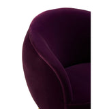 Downton Purple Velvet Armchair - SE Home