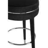 Table & Bar Stools New York Grey Velvet Bar Stool