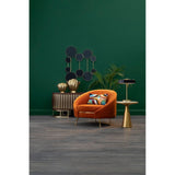 Downton Orange Velvet Armchair - SE Home
