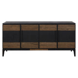 Cabinets & Storage Salvar Sideboard In Antique Oak In A Natural Black Finish