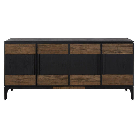 Salvar Sideboard In Antique Oak In A Natural Black Finish - SE Home