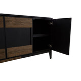 Cabinets & Storage Salvar Sideboard In Antique Oak In A Natural Black Finish