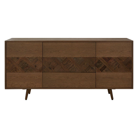 Salvar Sideboard In Antique Oak Elm Wood - SE Home
