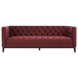 Sasha 3 Seat Crimson Sofa - SE Home