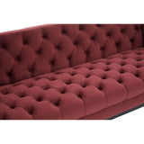 Sasha 3 Seat Crimson Sofa - SE Home