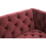Sasha 3 Seat Crimson Sofa - SE Home