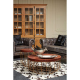 Coffee Tables Kensington Townhouse Brown Round Coffee Table