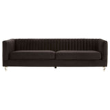 Brasa 3 Seat Black Sofa - SE Home