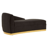 Batix Black Left Arm Chaise Longue - SE Home