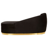 Batix Black Left Arm Chaise Longue - SE Home