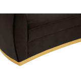 Batix Black Left Arm Chaise Longue - SE Home