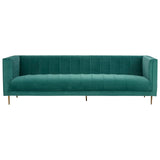 Otylia 3 Seat Green Sofa - SE Home