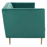 Otylia 3 Seat Green Sofa - SE Home