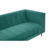 Otylia 3 Seat Green Sofa - SE Home