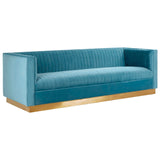 Opal 3 Seat Light Blue Sofa - SE Home