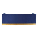 Opal 3 Seat Deep Blue Sofa - SE Home