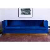 Opal 3 Seat Deep Blue Sofa - SE Home