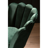 Ovala Deep Green Scalloped Chair - SE Home