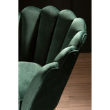 Arm Chairs, Recliners & Sleeper Chairs Ovala Deep Green Scalloped Chair