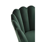 Ovala Deep Green Scalloped Chair - SE Home