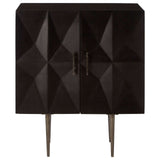 Sabari 2 Door Cabinet In Mango Wood With Antique Brass - SE Home