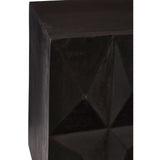 Sabari 2 Door Cabinet In Mango Wood With Antique Brass - SE Home