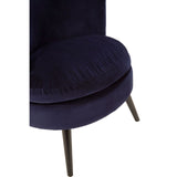 Stenton Blue Round Armchair - SE Home