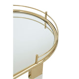 Oria Trolley Mirror With Warm Metallic Frame - SE Home